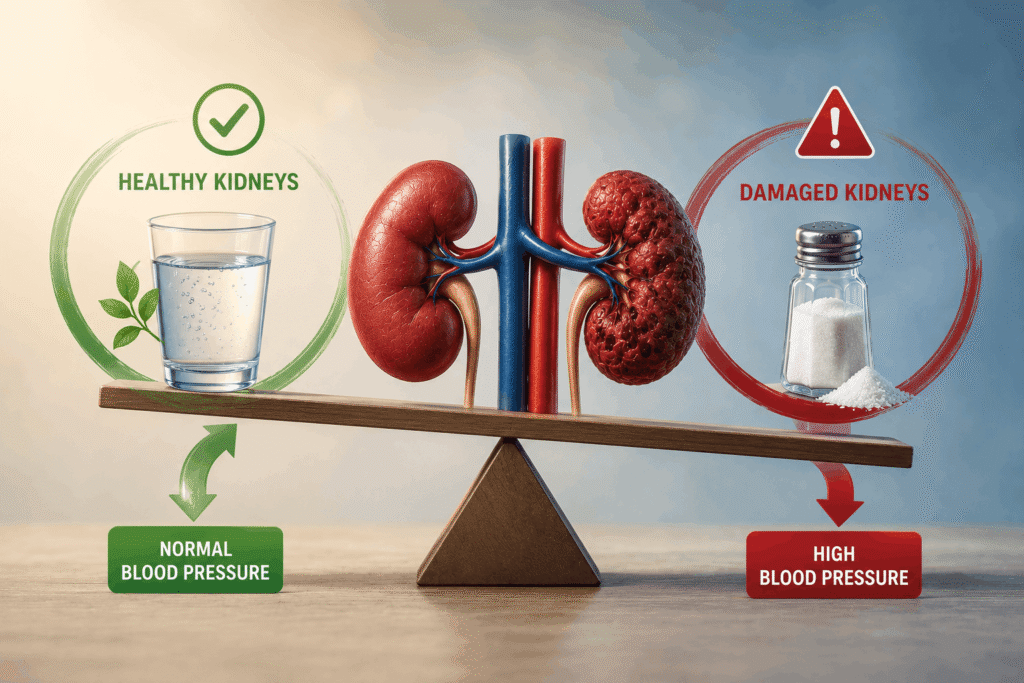 connection between diabetic and blood pressure